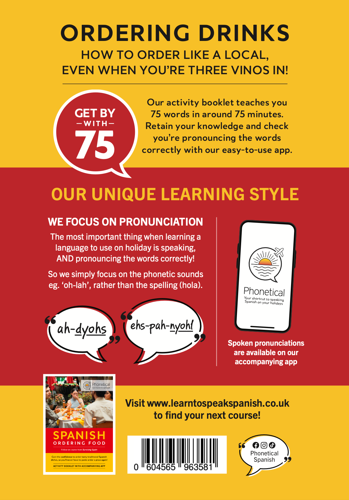 'Ordering drinks' activity booklet