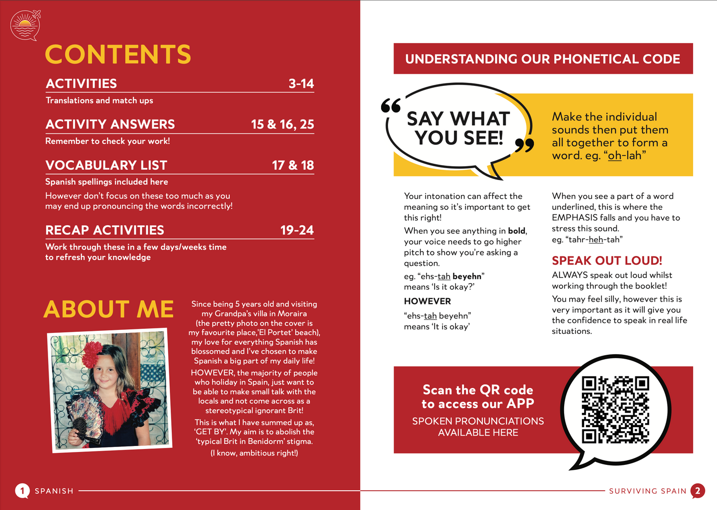 'Surviving Spain' activity booklet