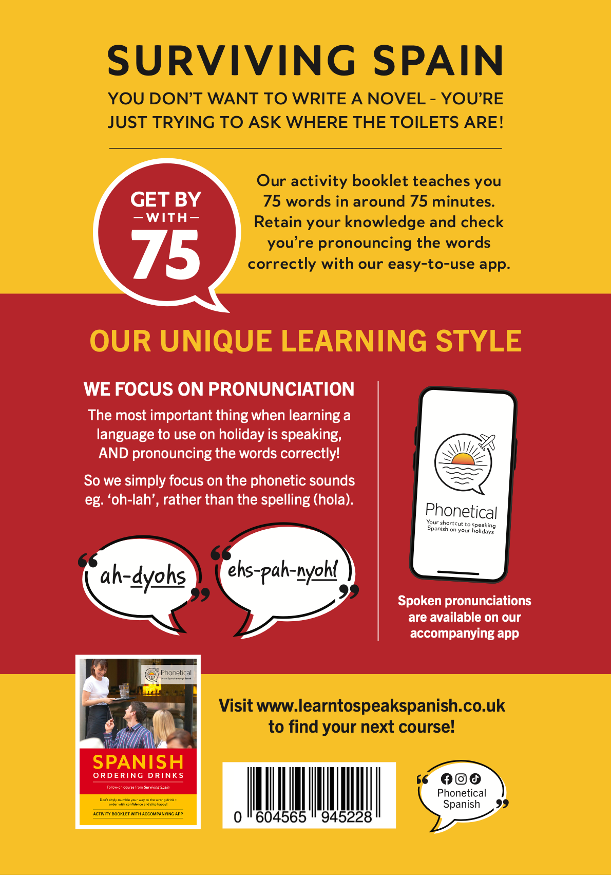 'Surviving Spain' activity booklet